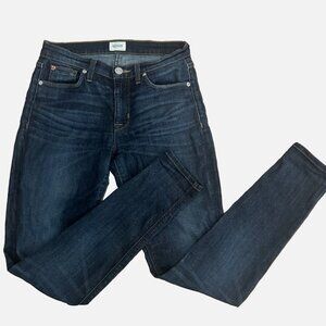 HUDSON Women's 28" Nico Mid-Rise Super Skinny Ankle Stretch Denim Blue Jeans